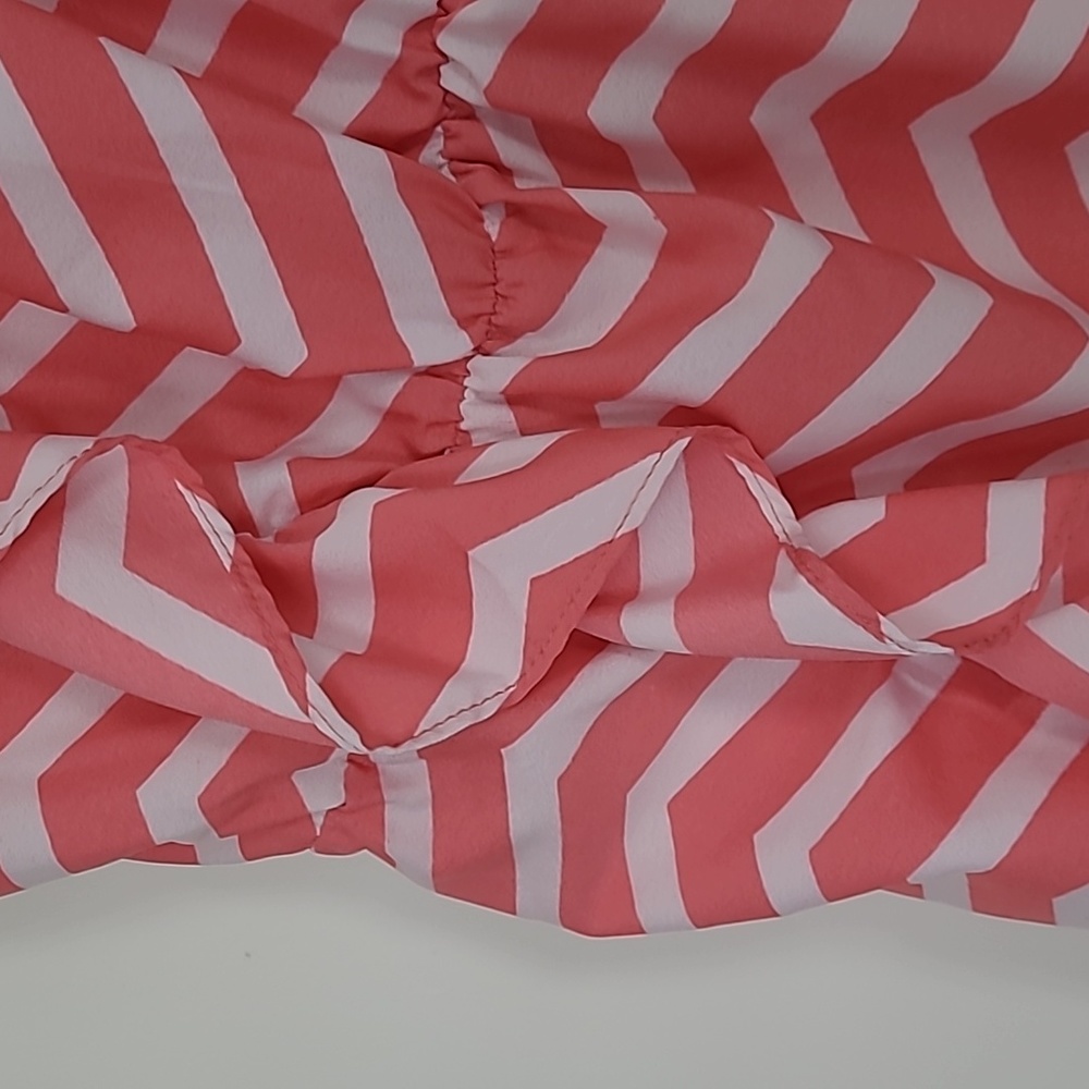 Coral chevron dress - Picture 2 of 7
